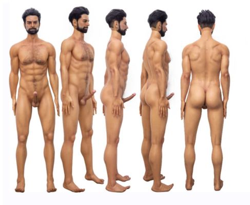 शक्तिशाली बाहों मांसपेशी 176cm सिलिकॉन पुरुष प्यार सेक्स डॉल-मार्सी